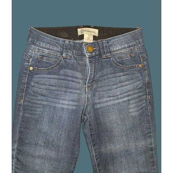 2/$35 Democracy Ab Technology Skinny Ankle Stretch Jeans Women 2 Tummy Control - Picture 4 of 12